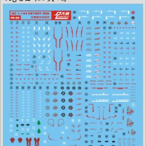 Decal - RG02 - MBF-P02 Gundam Astray Red Frame - Afbeelding 1