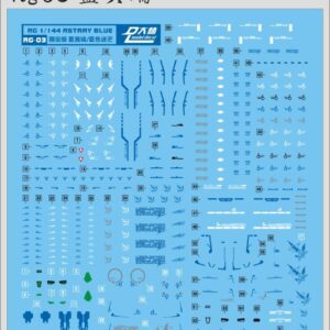 Decal - RG03 - MBF-P03 Gundam Astray Blue Frame