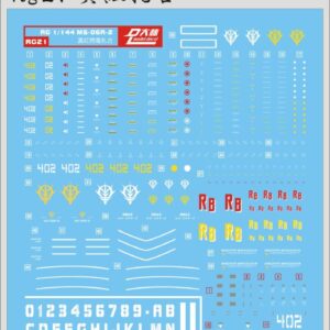 Decal - RG21 - MS-06R-2 Zaku II Johhny Ridden
