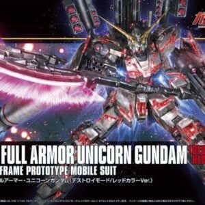 HG - RX-0 Full Armor Unicorn Gundam (Destroy Mode) Red Color Ver. - Afbeelding 1