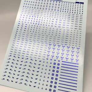 Decal - C011E - Warning (Metallic Blue)