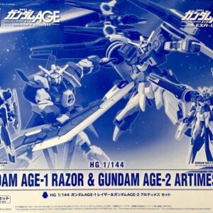 PB - HG Gundam Age 1 Razor & Gundam Age 2 Artimes Set