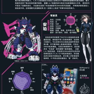 XIAOT x IRON ROARS - Super Maneuver Armored Walker C.A.T-01 Shadow – Bild 7