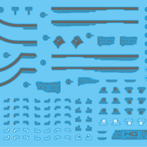 Decal - DP102 -  MDX-0003 Gundam Schwarzette