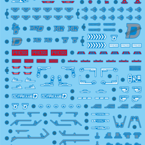 Decal - DP97 - MG - Gundam Astray Out Frame D