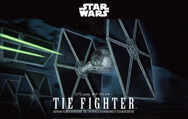 Bandai tie fighter box art