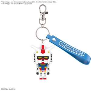 Mobile Suit Gundam Gunpla-kun Rubber Mascot Keychain