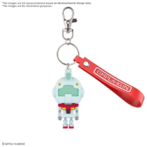 Mobile Suit Gundam Gmpla-kun Rubber Mascot Keychain