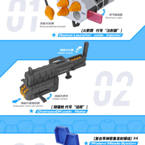 XIAOT x IRON ROARS - Super Maneuver Armored Walker C.A.T-04 Zhen with Bonus Item - Afbeelding 13